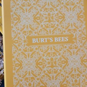 Burt's Bees Decorative Yellow Box with White Motifs
